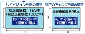 人間の視野に合った見やすいサイズ!